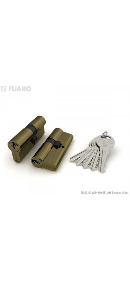 Цилиндровый механизм Fuaro R300 60 (25+10+25)